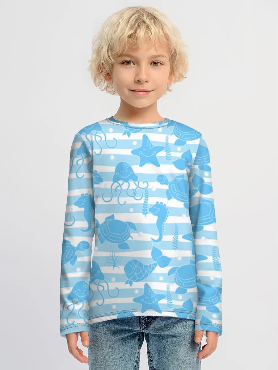 T-shirt manches longues coton garçon