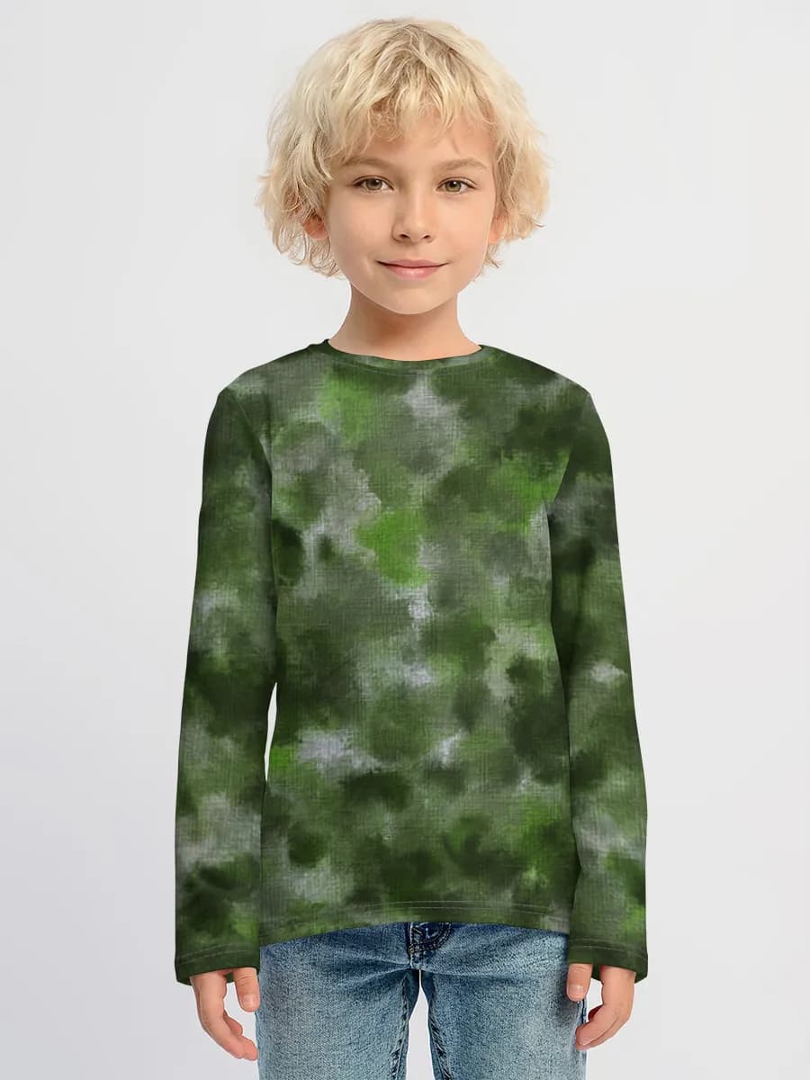 Boys' cotton long sleeve shirt