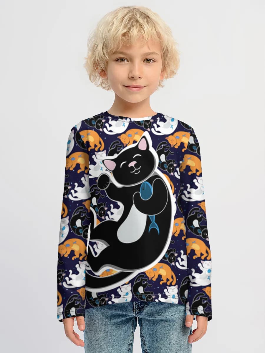 T-shirt manches longues coton garçon