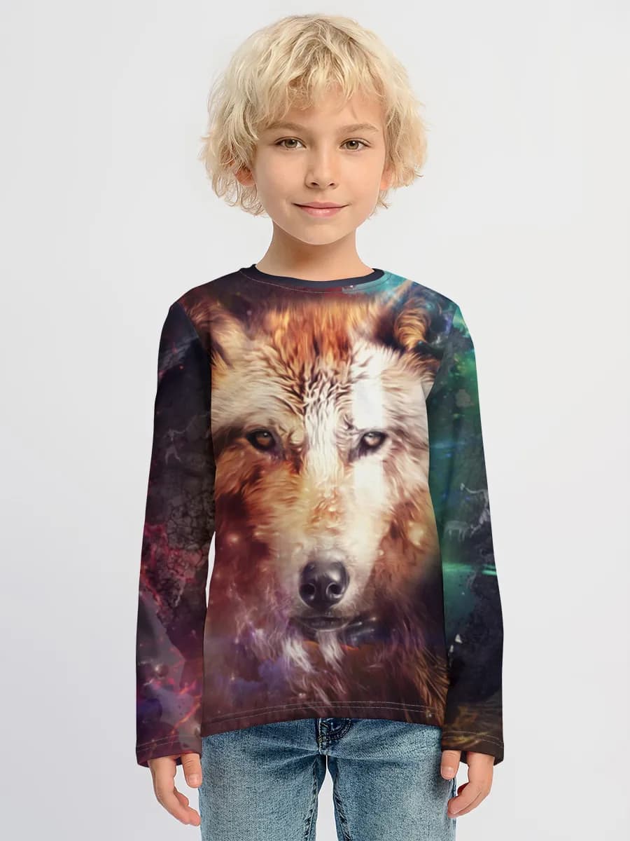 Camiseta Manga Larga de Algodón Niño