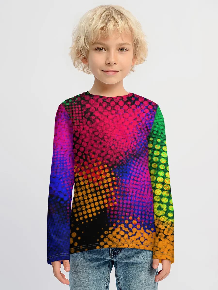 Baumwoll-Langarmshirt Jungen