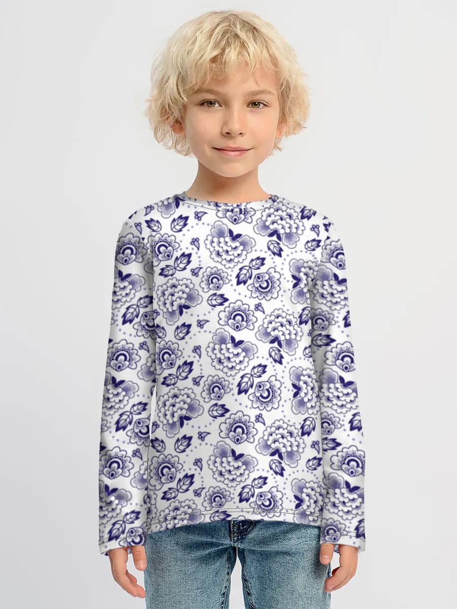 Camiseta Manga Larga de Algodón Niño