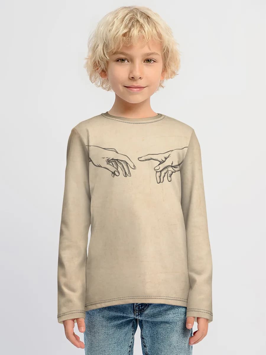Boys' cotton long sleeve shirt
