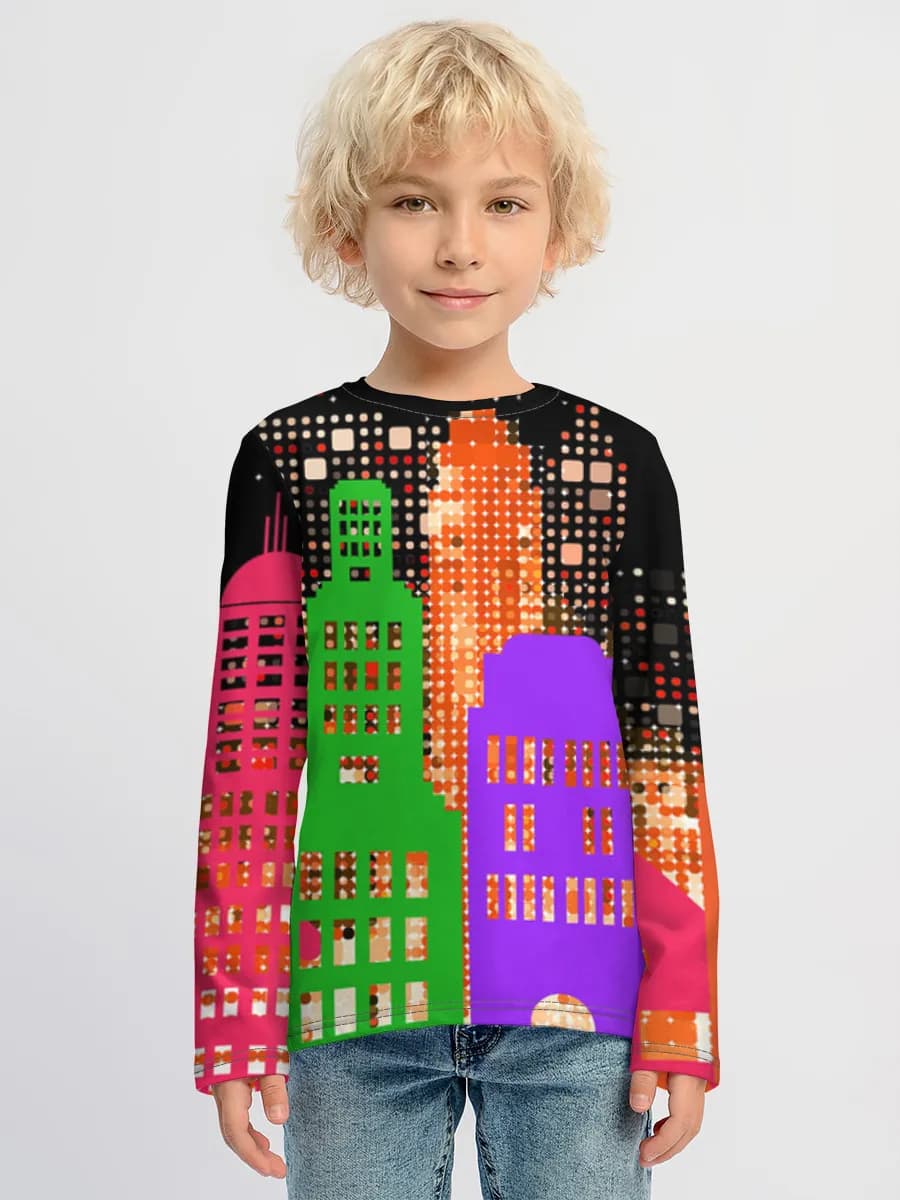 T-shirt manches longues coton garçon