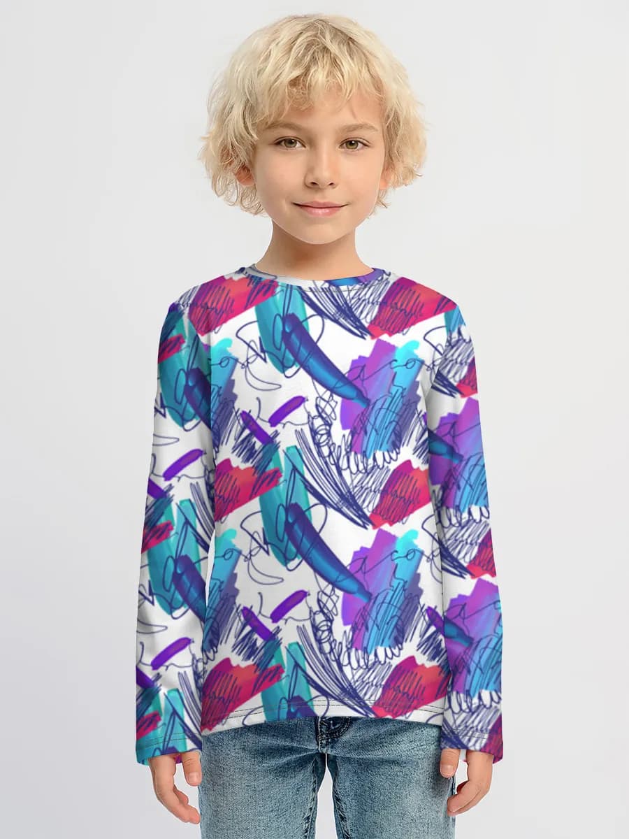 Boys' cotton long sleeve shirt