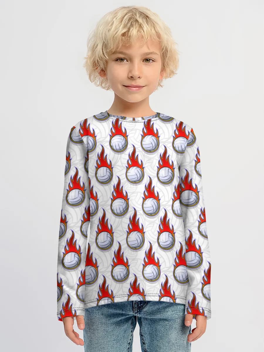 Boys' cotton long sleeve shirt