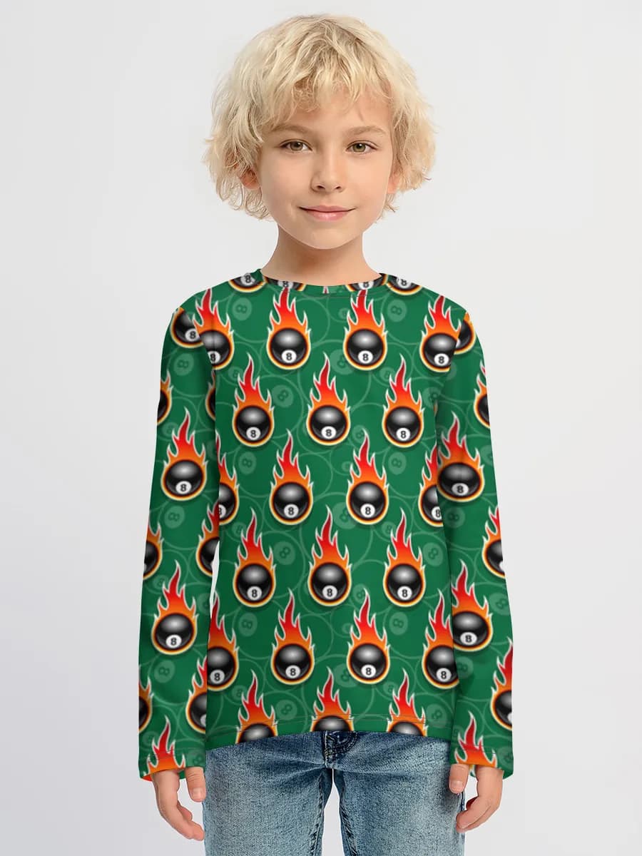 Boys' cotton long sleeve shirt