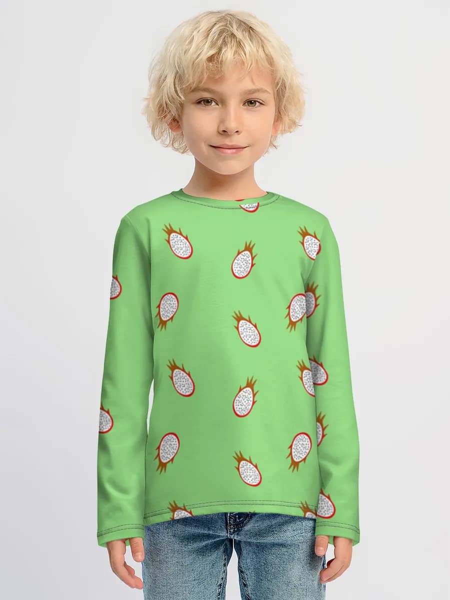 Boys' cotton long sleeve shirt