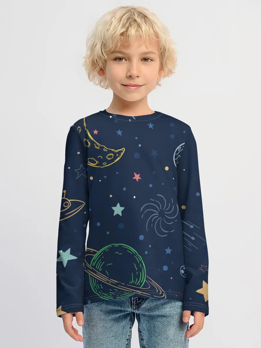 T-shirt manches longues coton garçon