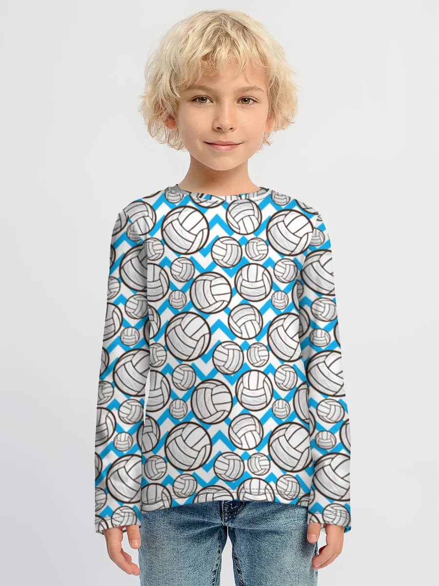 Baumwoll-Langarmshirt Jungen