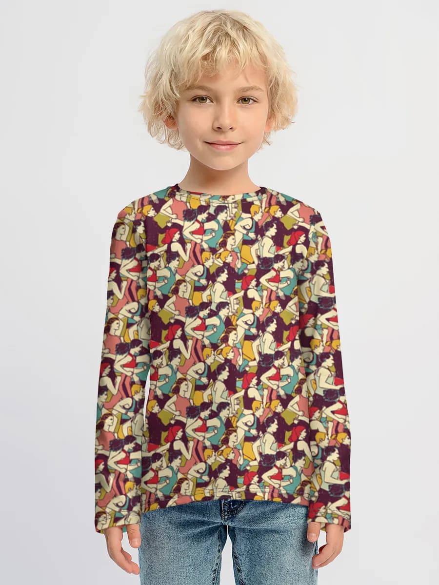 Camiseta Manga Larga de Algodón Niño