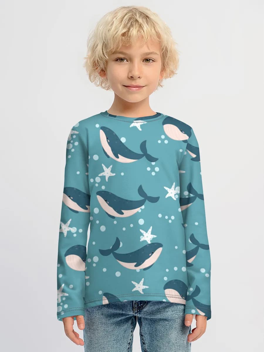 T-shirt manches longues coton garçon