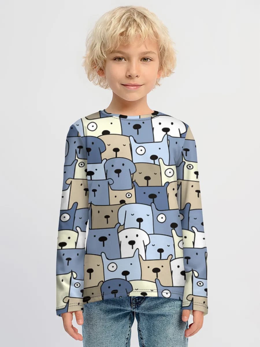 Camiseta Manga Larga de Algodón Niño