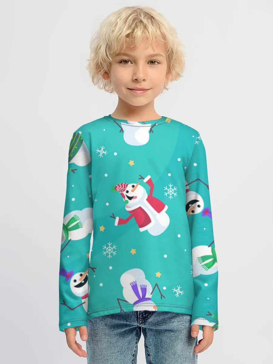 Boys' cotton long sleeve shirt