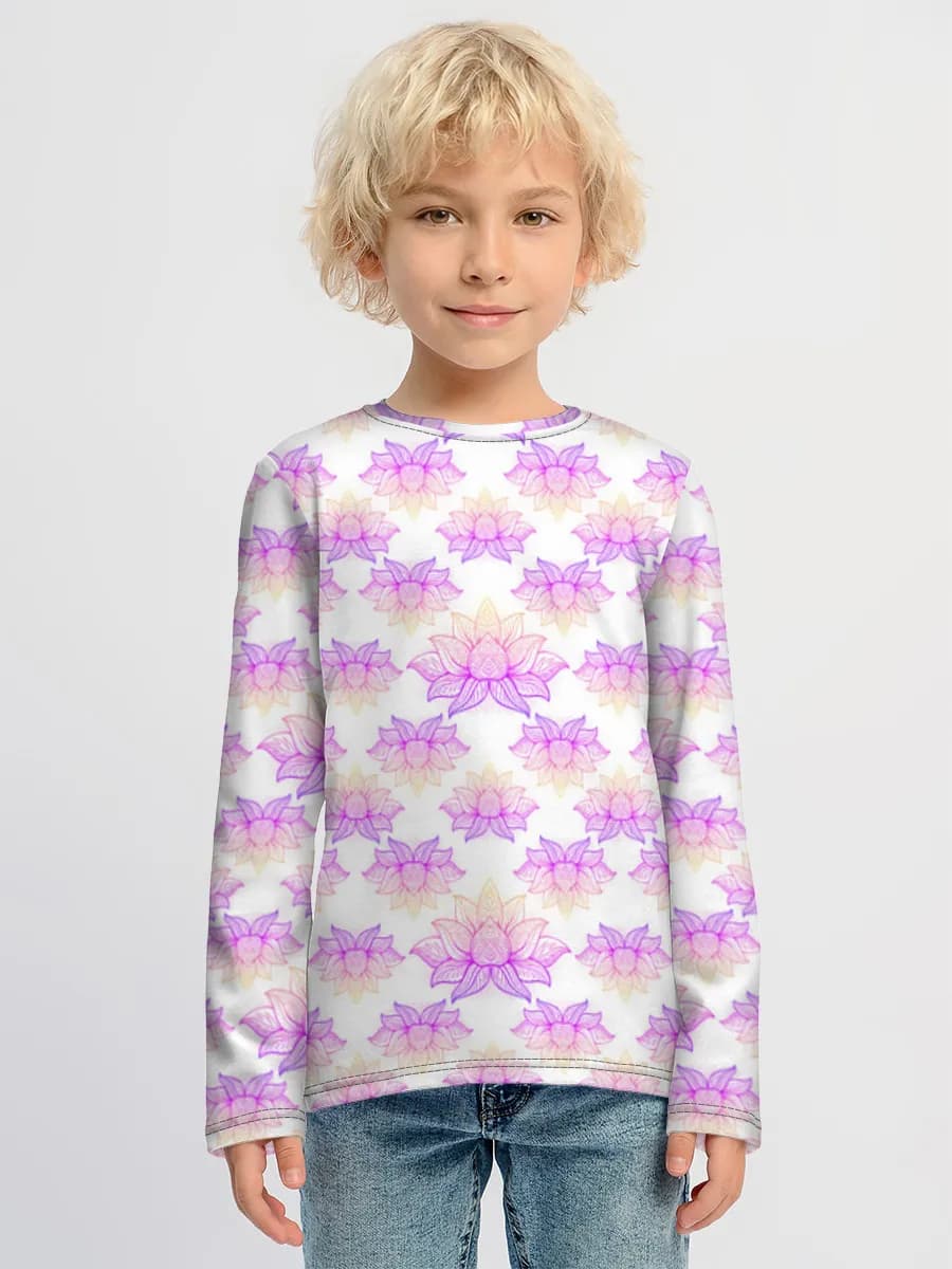 Baumwoll-Langarmshirt Jungen