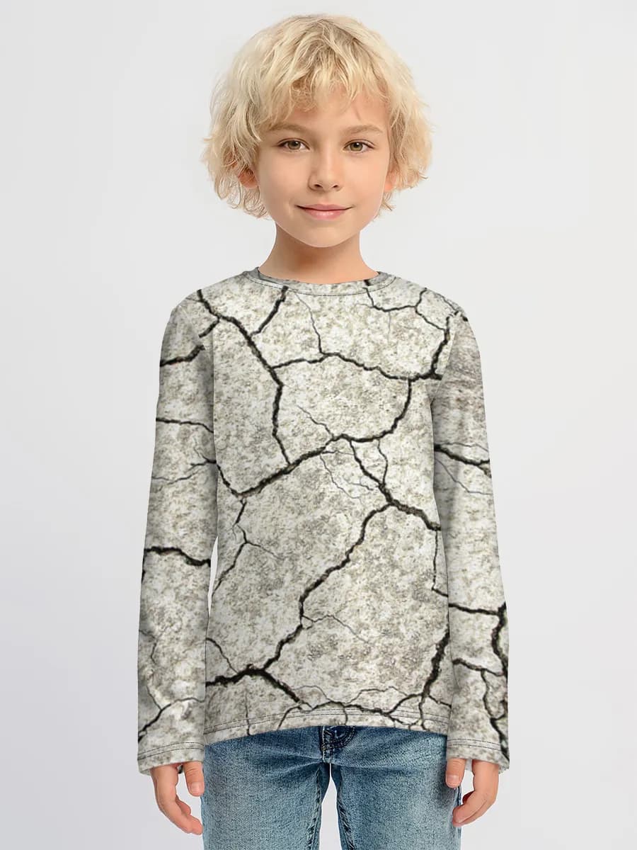 Baumwoll-Langarmshirt Jungen