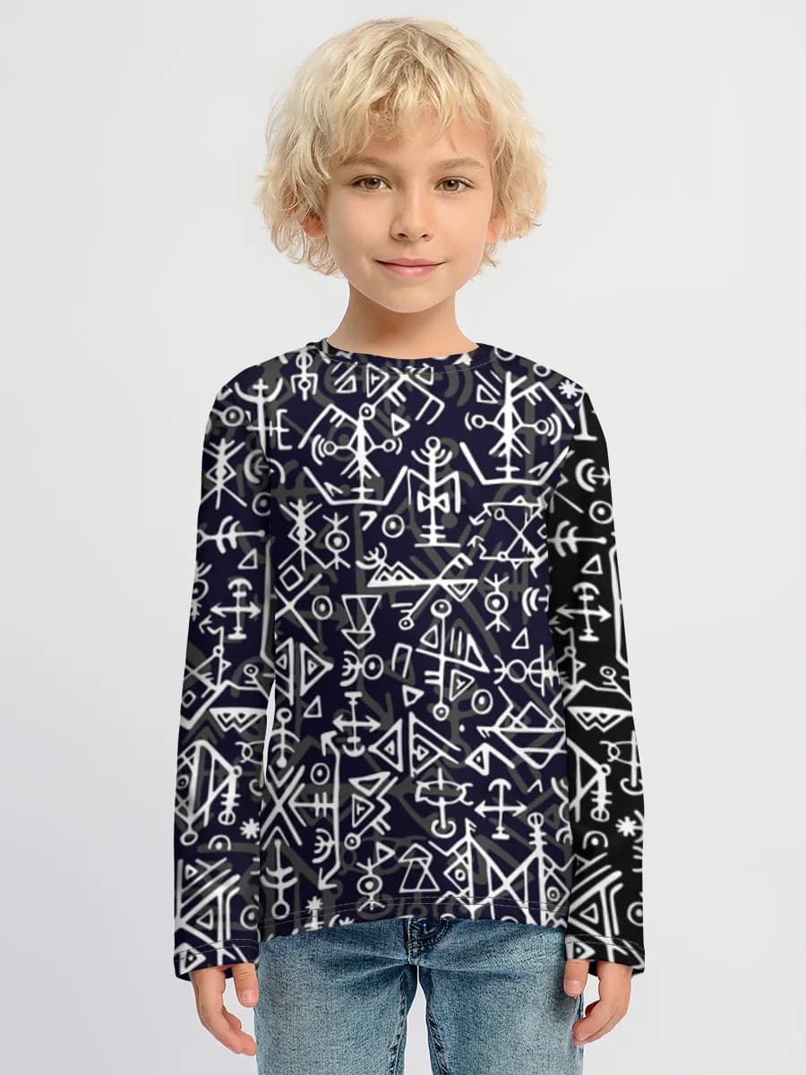 Camiseta Manga Larga de Algodón Niño