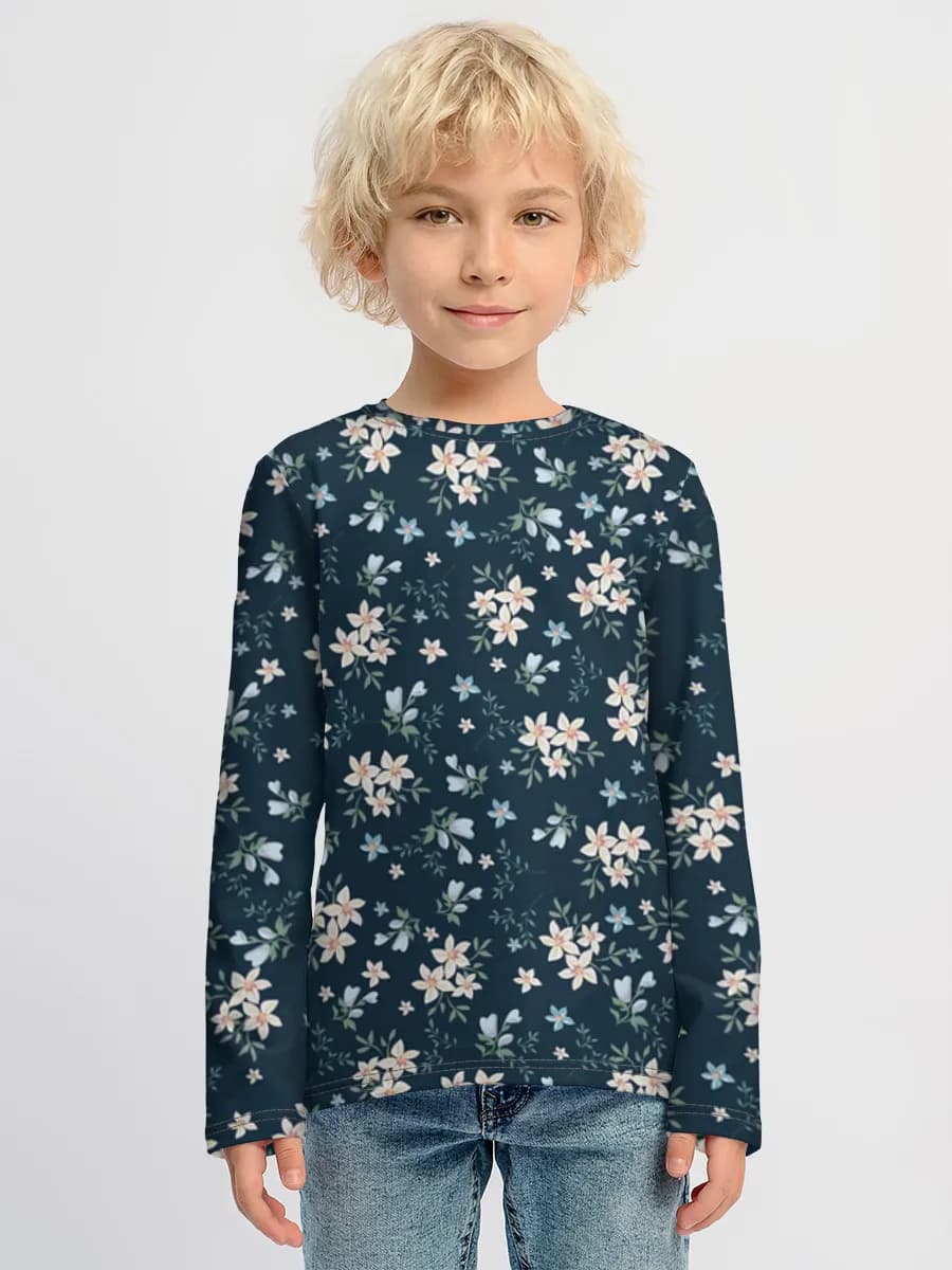 Camiseta Manga Larga de Algodón Niño