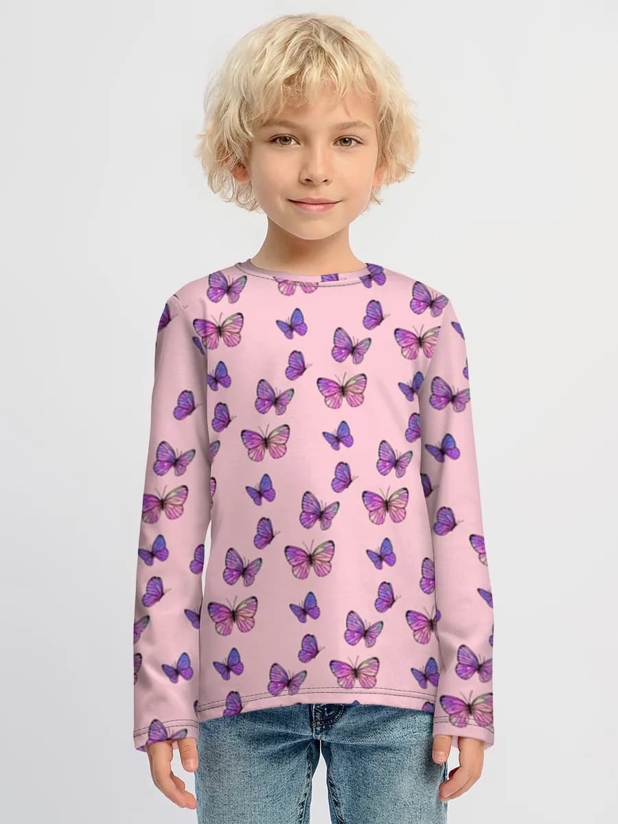 Boys' cotton long sleeve shirt