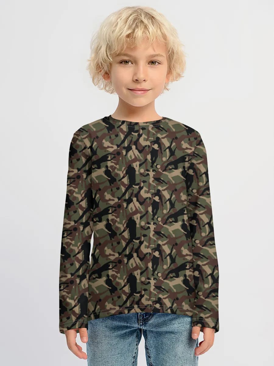 Boys' cotton long sleeve shirt