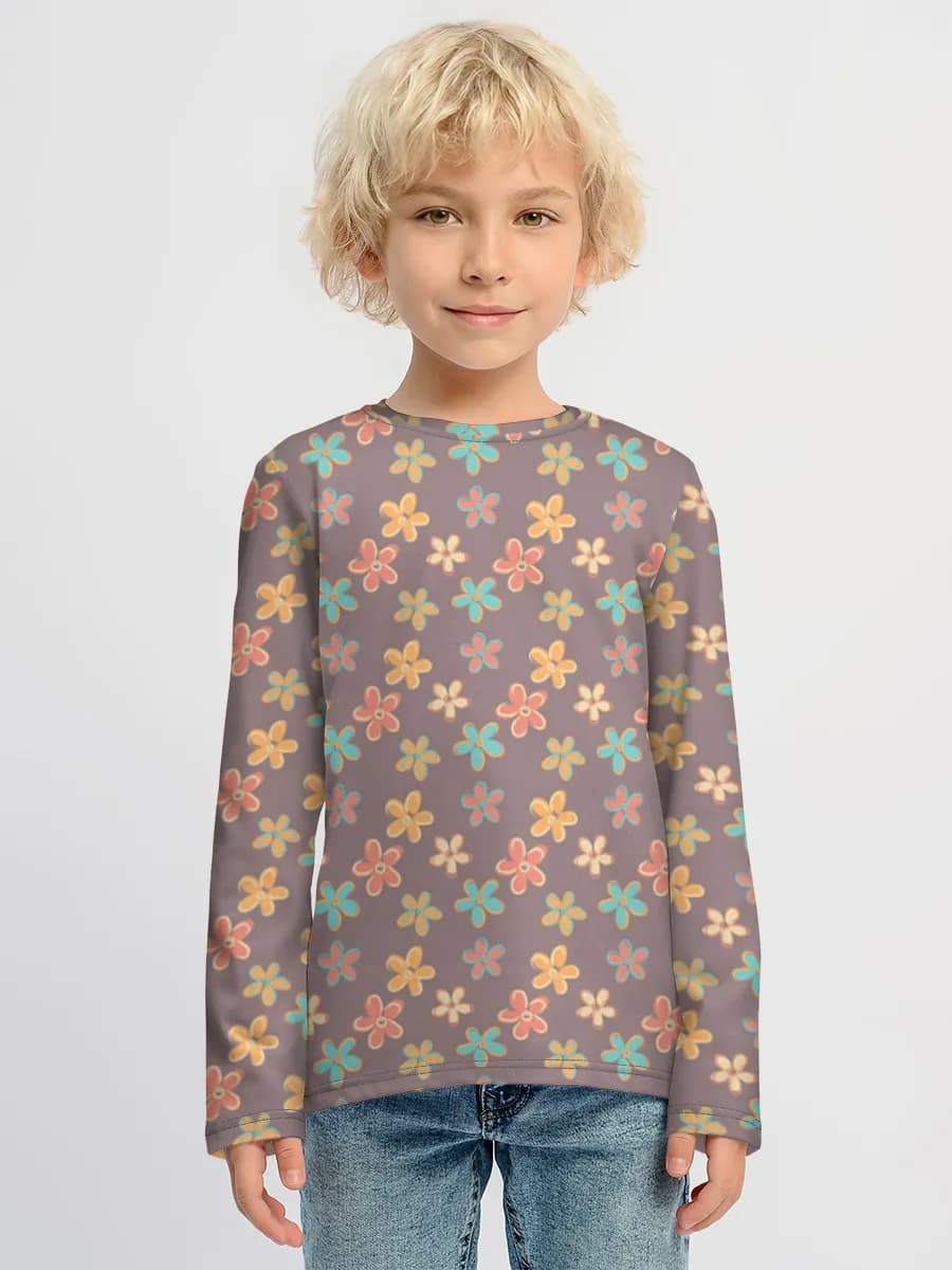 Boys' cotton long sleeve shirt