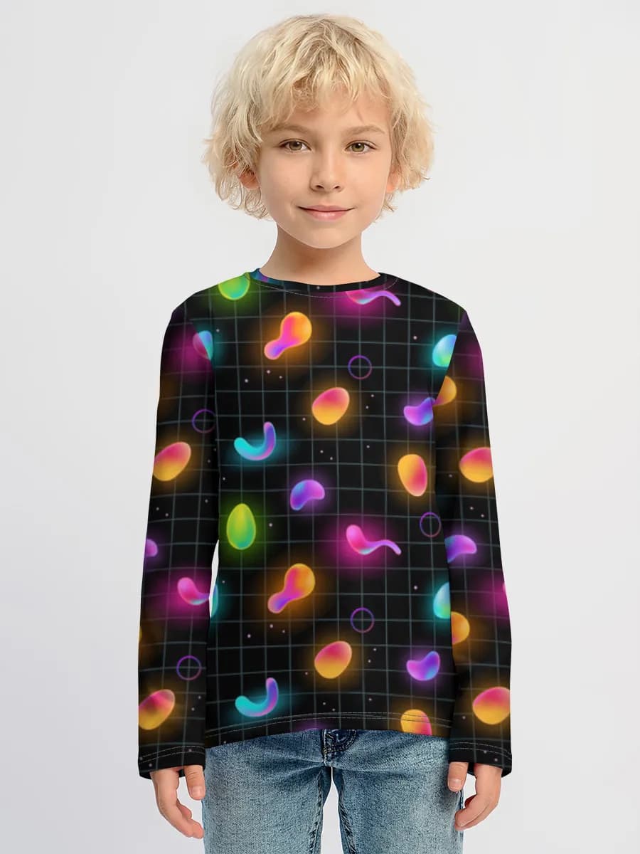 Boys' cotton long sleeve shirt