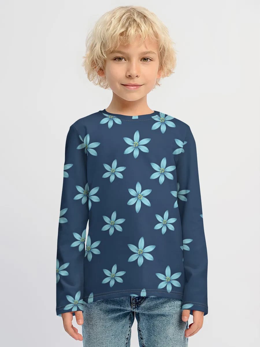 Boys' cotton long sleeve shirt