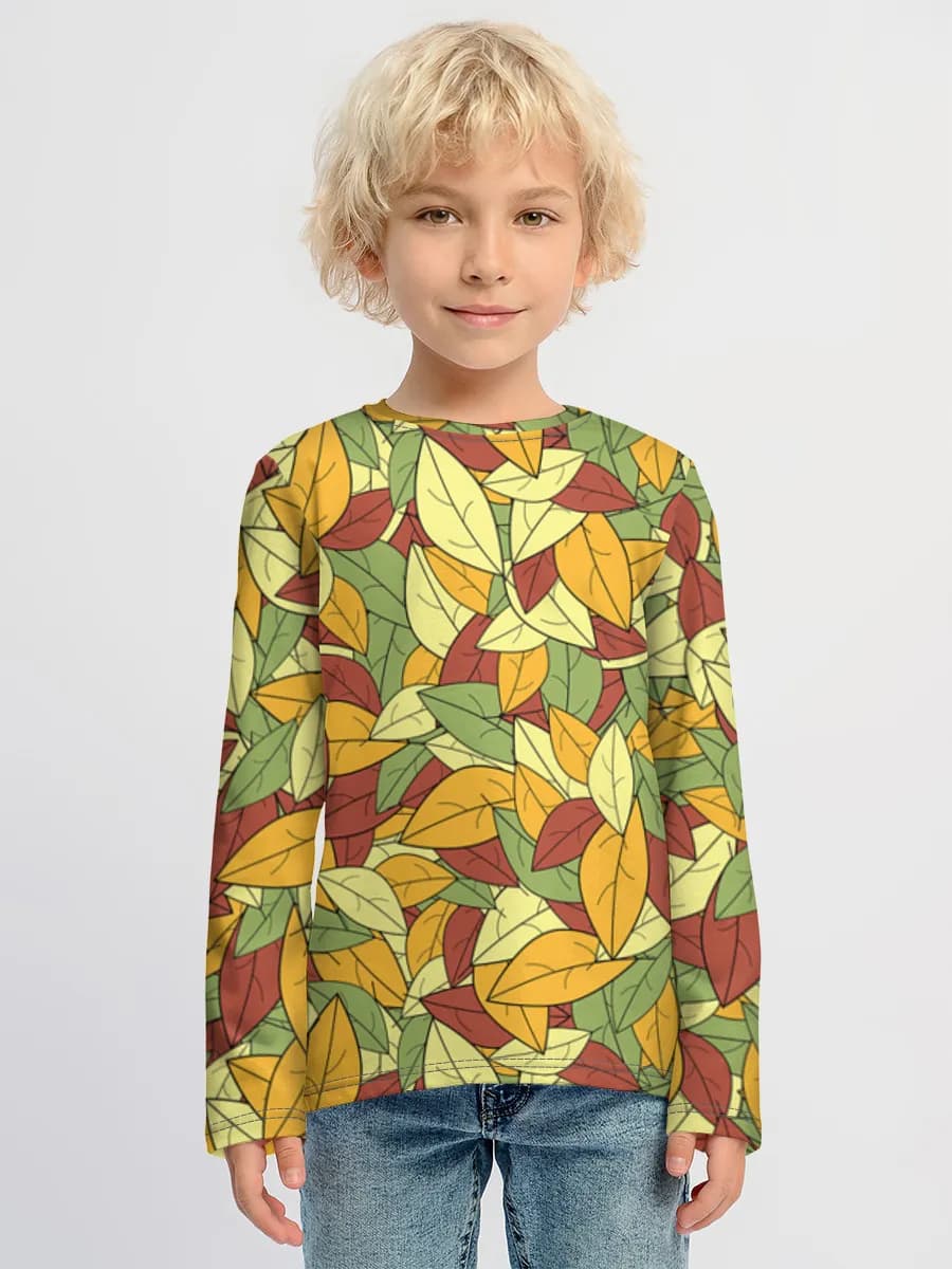 Baumwoll-Langarmshirt Jungen