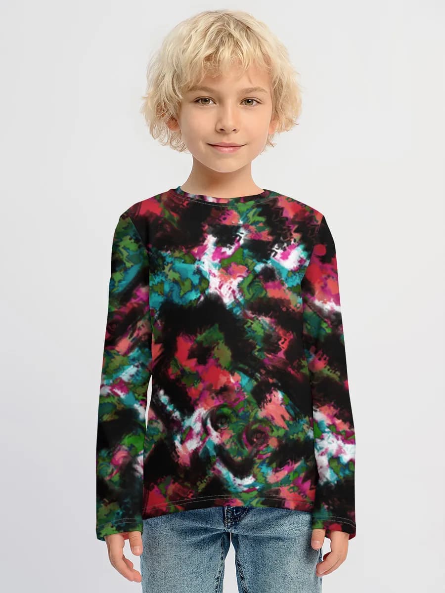 Boys' cotton long sleeve shirt
