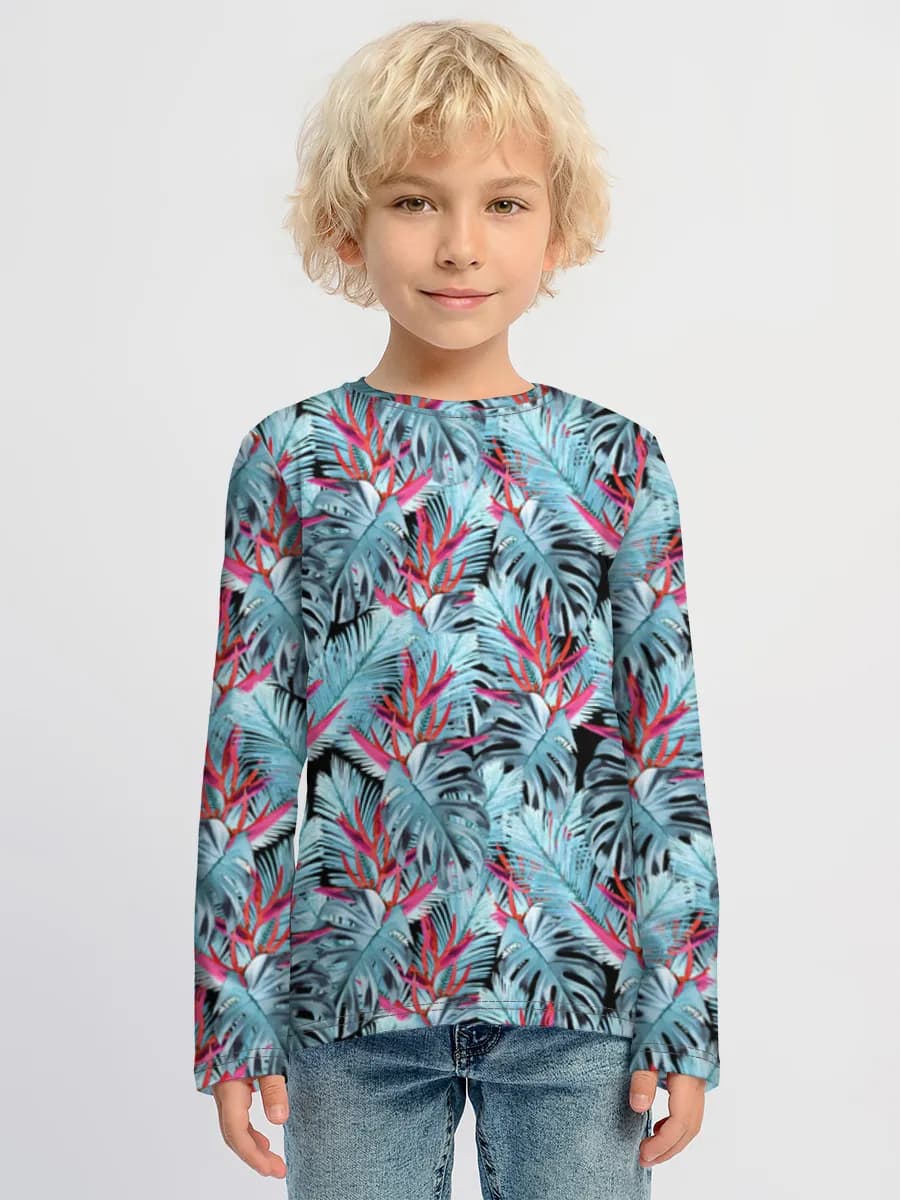 Boys' cotton long sleeve shirt