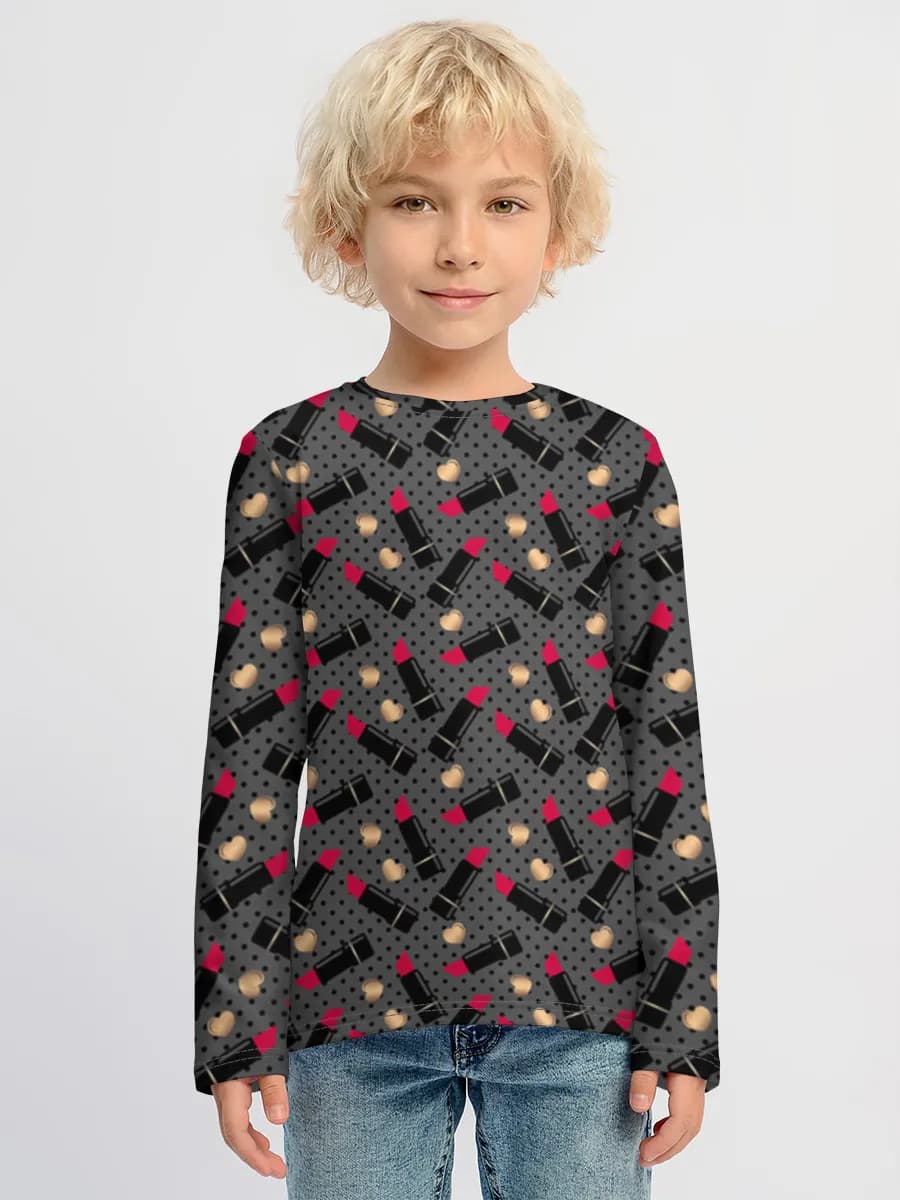 Boys' cotton long sleeve shirt