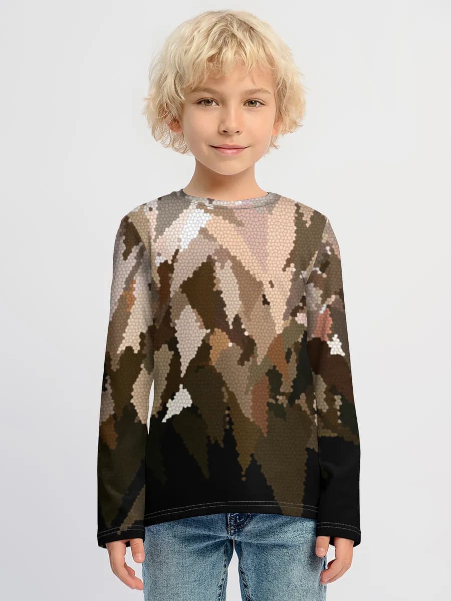 Boys' cotton long sleeve shirt