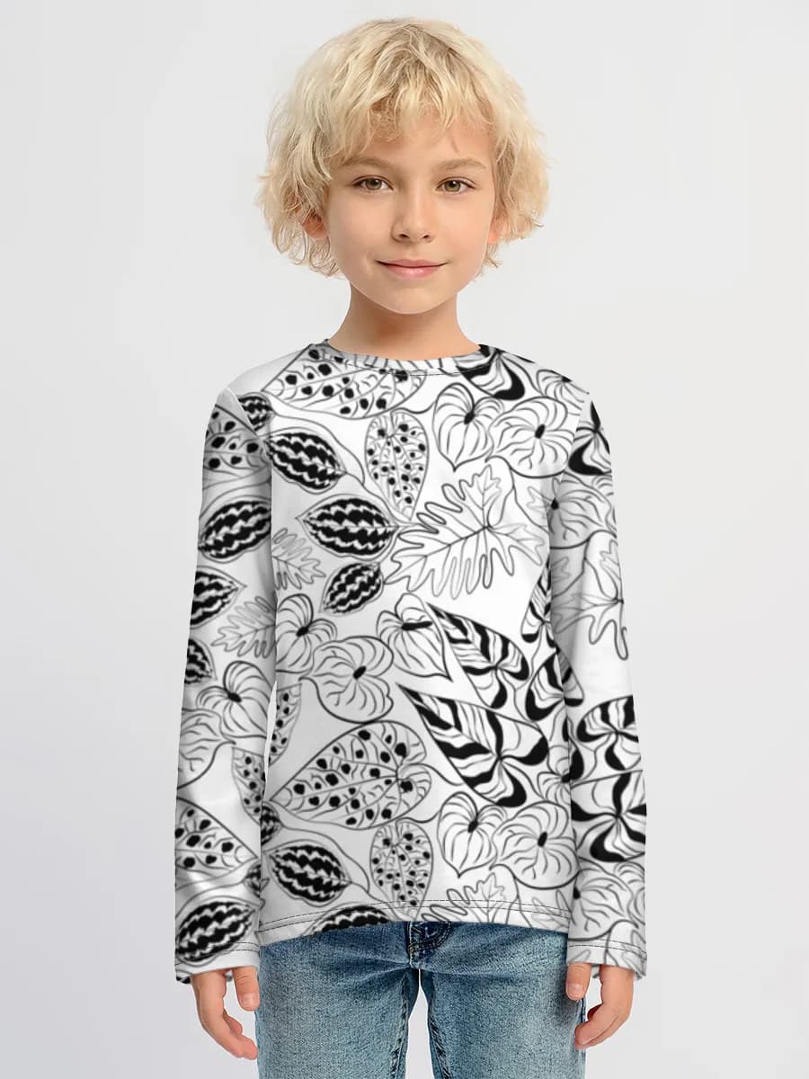 Camiseta Manga Larga de Algodón Niño