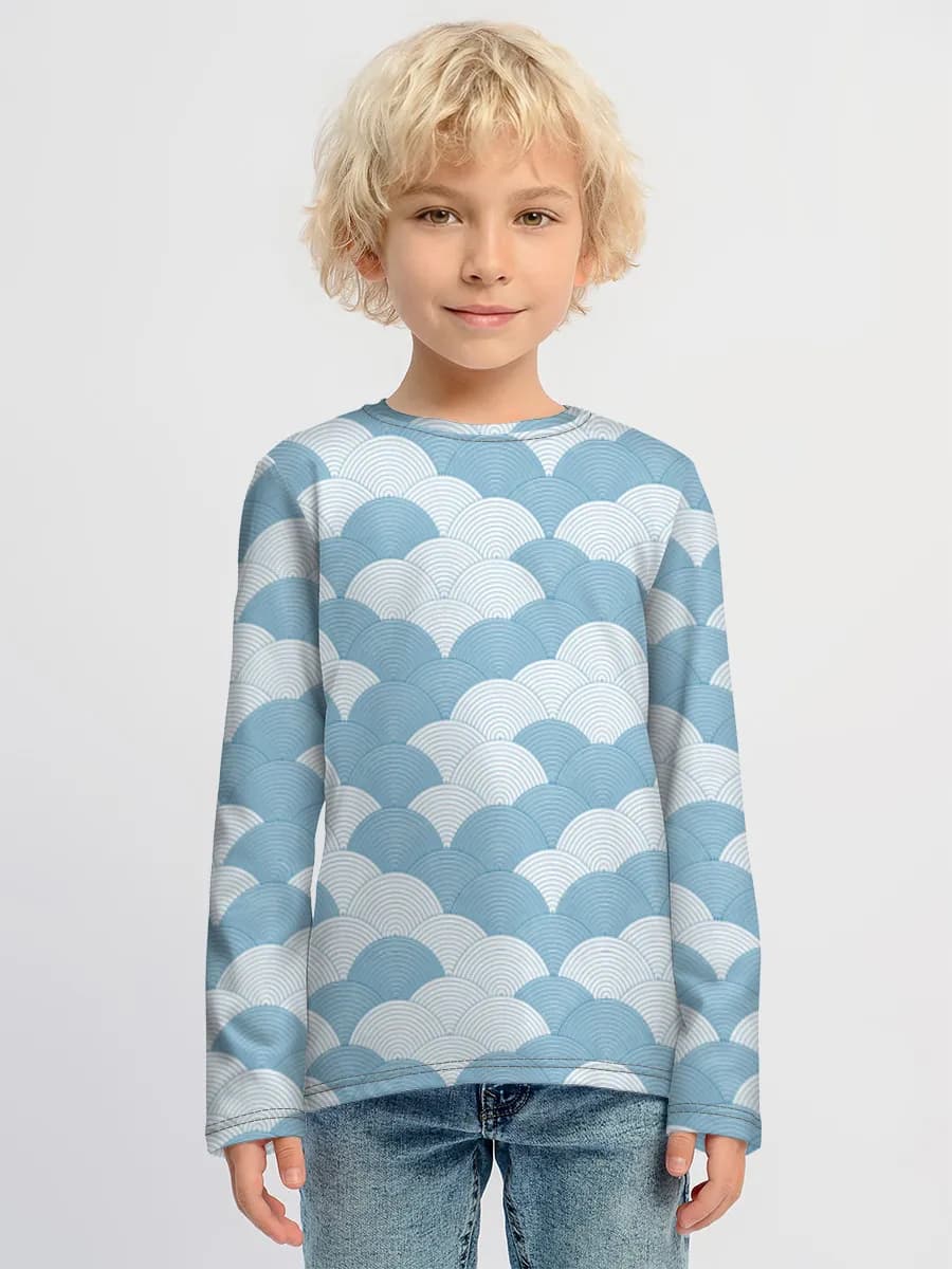 Boys' cotton long sleeve shirt