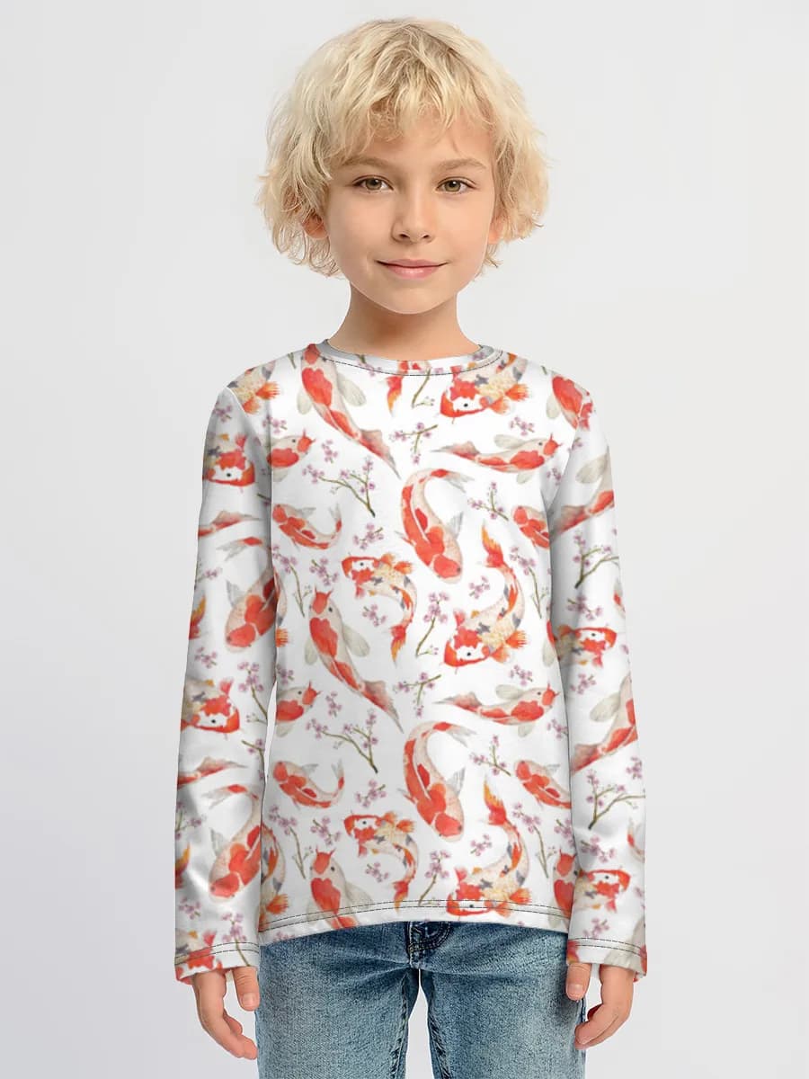 Boys' cotton long sleeve shirt