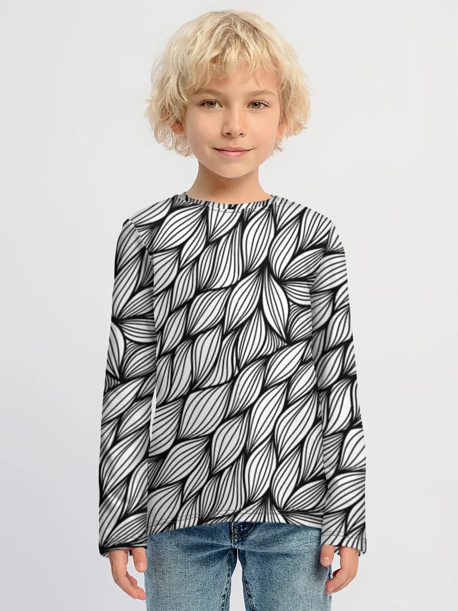 Boys' cotton long sleeve shirt