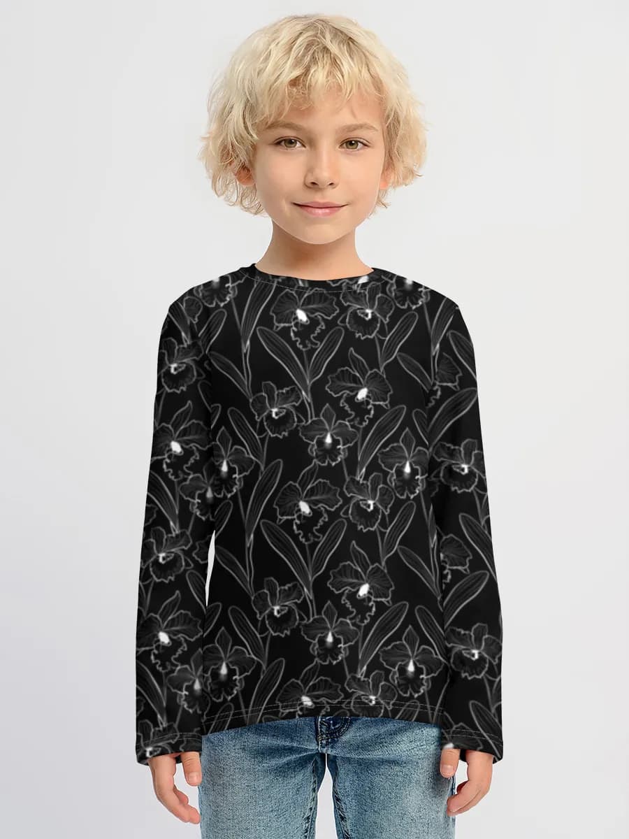 Boys' cotton long sleeve shirt