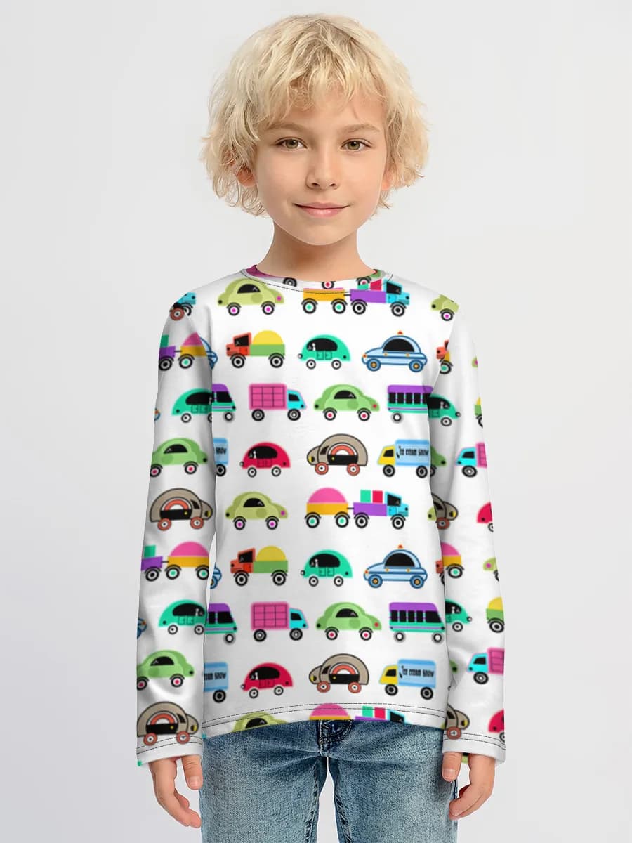 Boys' cotton long sleeve shirt