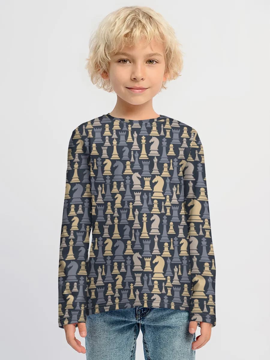 Camiseta Manga Larga de Algodón Niño