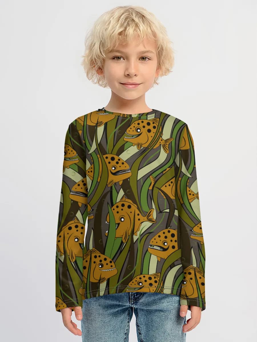 T-shirt manches longues coton garçon