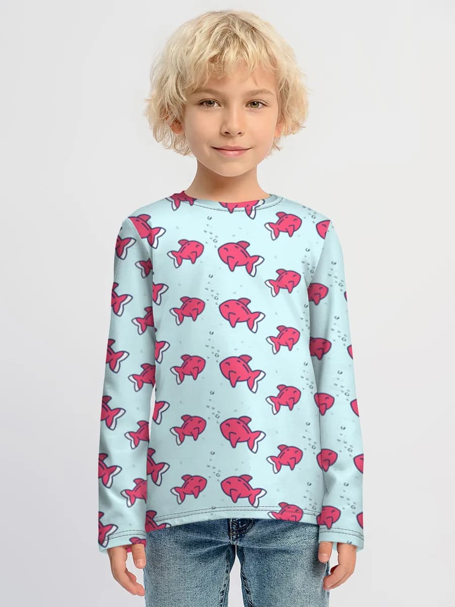 Camiseta Manga Larga de Algodón Niño