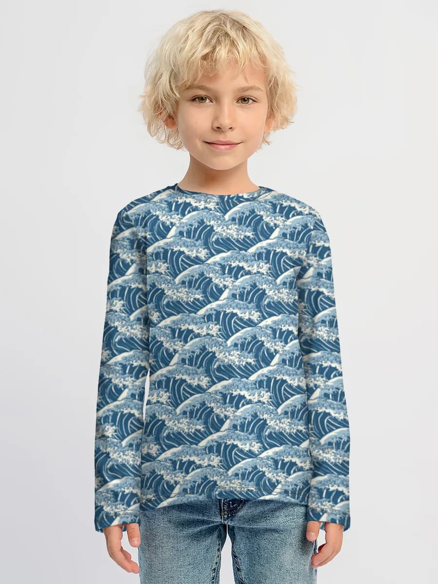 Camiseta Manga Larga de Algodón Niño