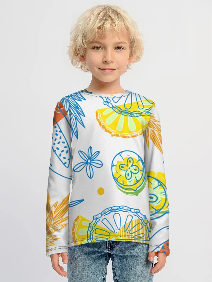 T-shirt manches longues coton garçon