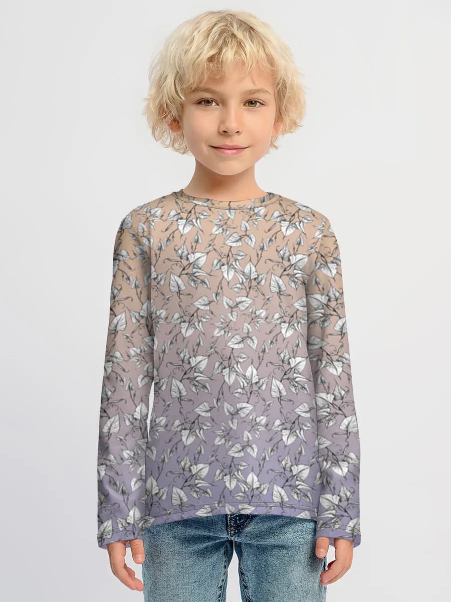 Boys' cotton long sleeve shirt