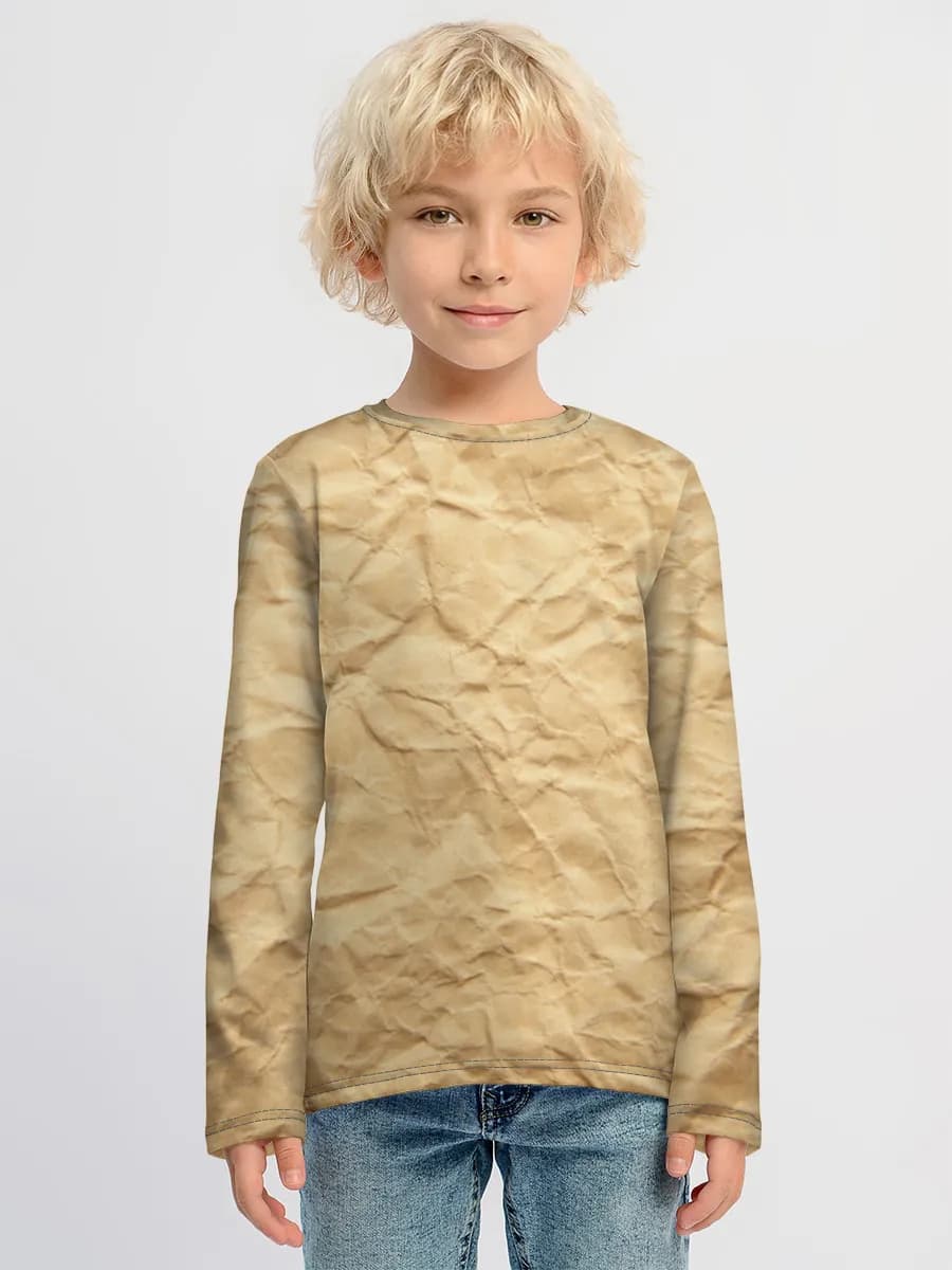 Boys' cotton long sleeve shirt