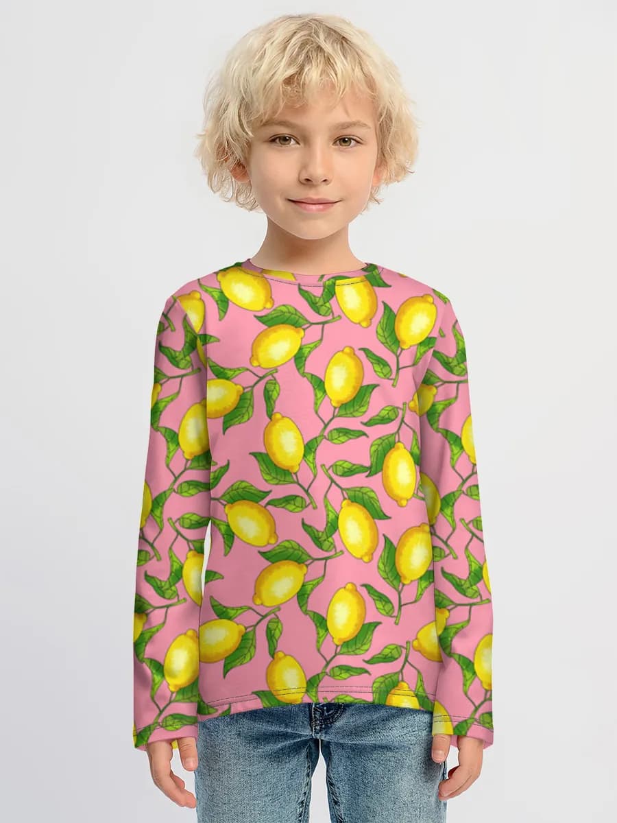 Boys' cotton long sleeve shirt