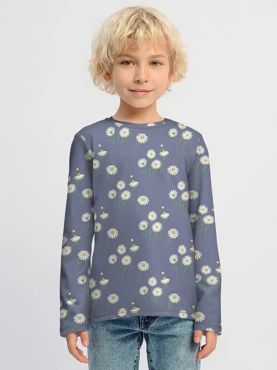Boys' cotton long sleeve shirt