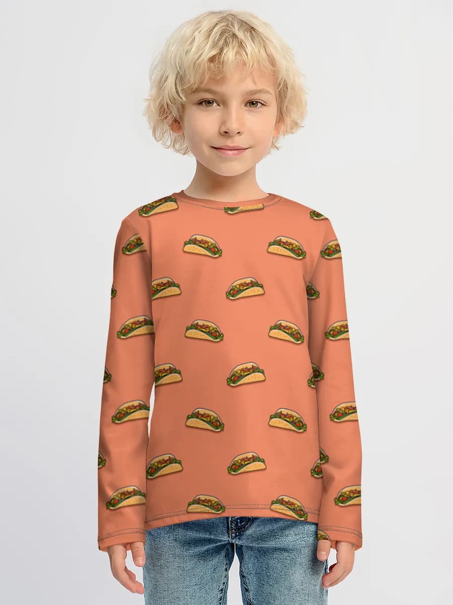 Boys' cotton long sleeve shirt