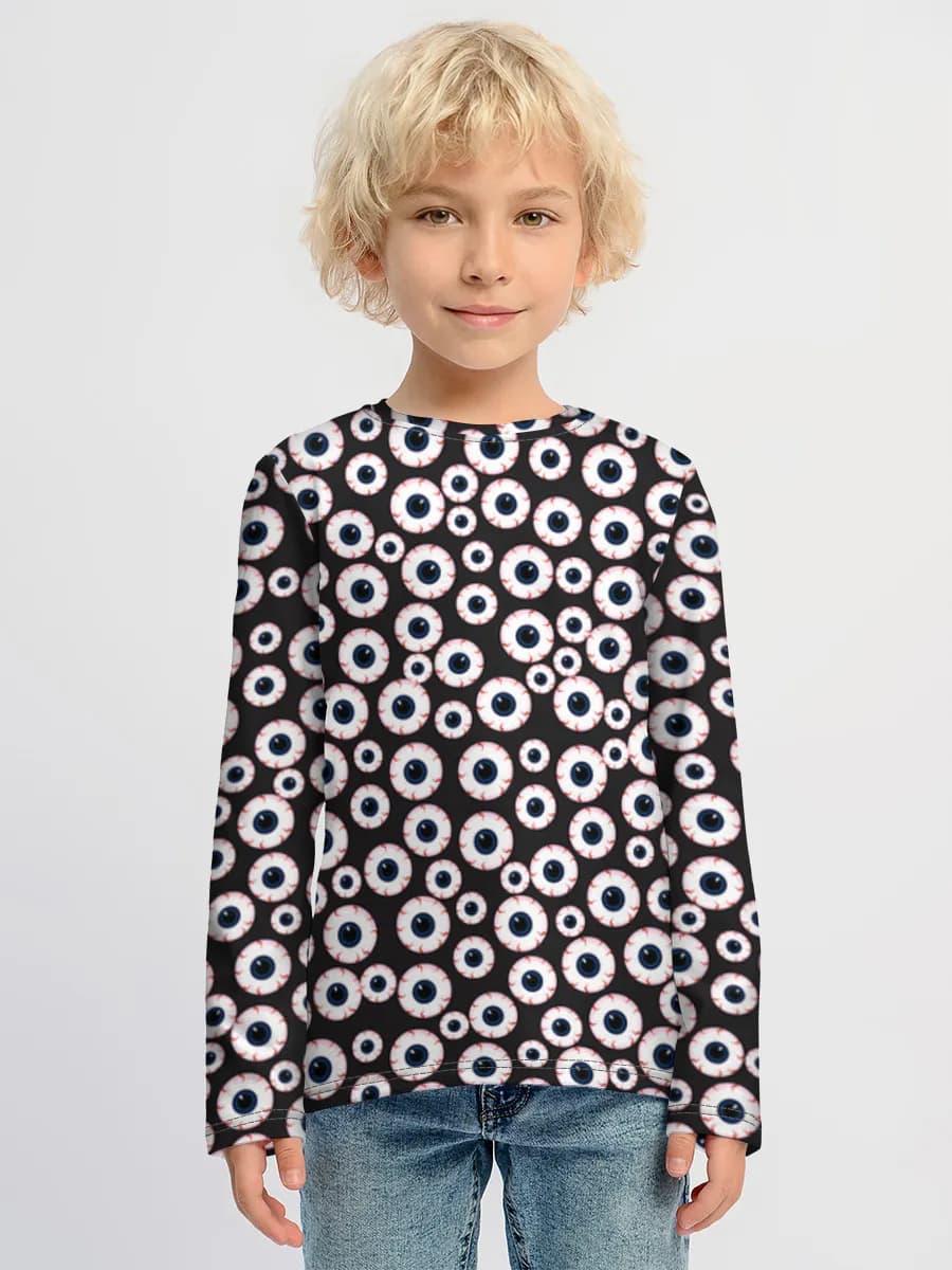 Baumwoll-Langarmshirt Jungen