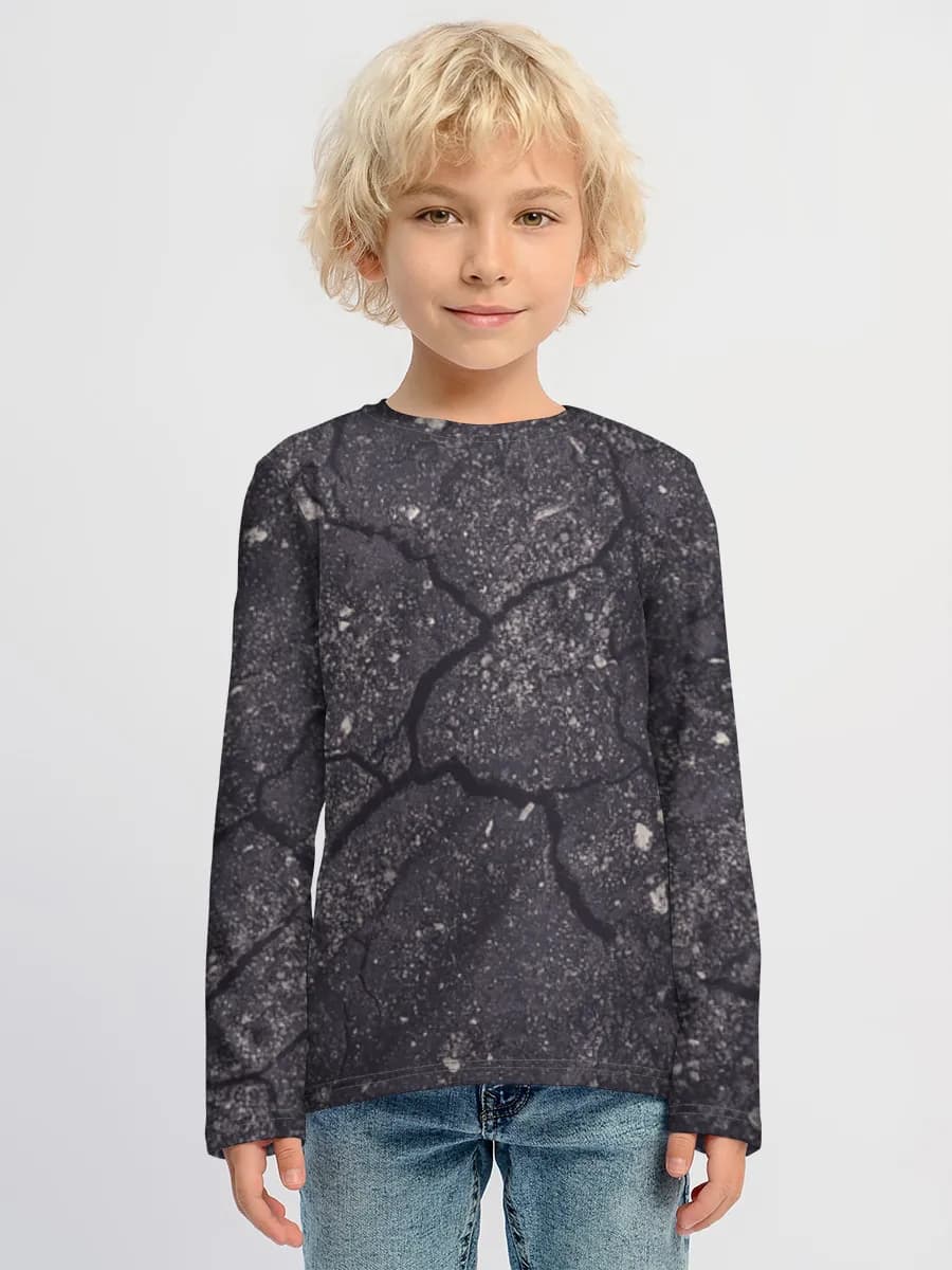 Boys' cotton long sleeve shirt
